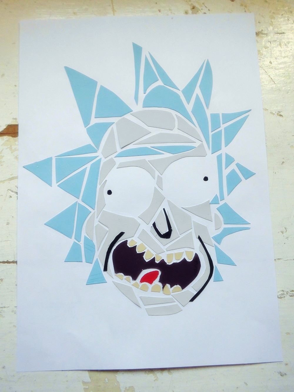 GeometRICK Collage Rick & Morty Art