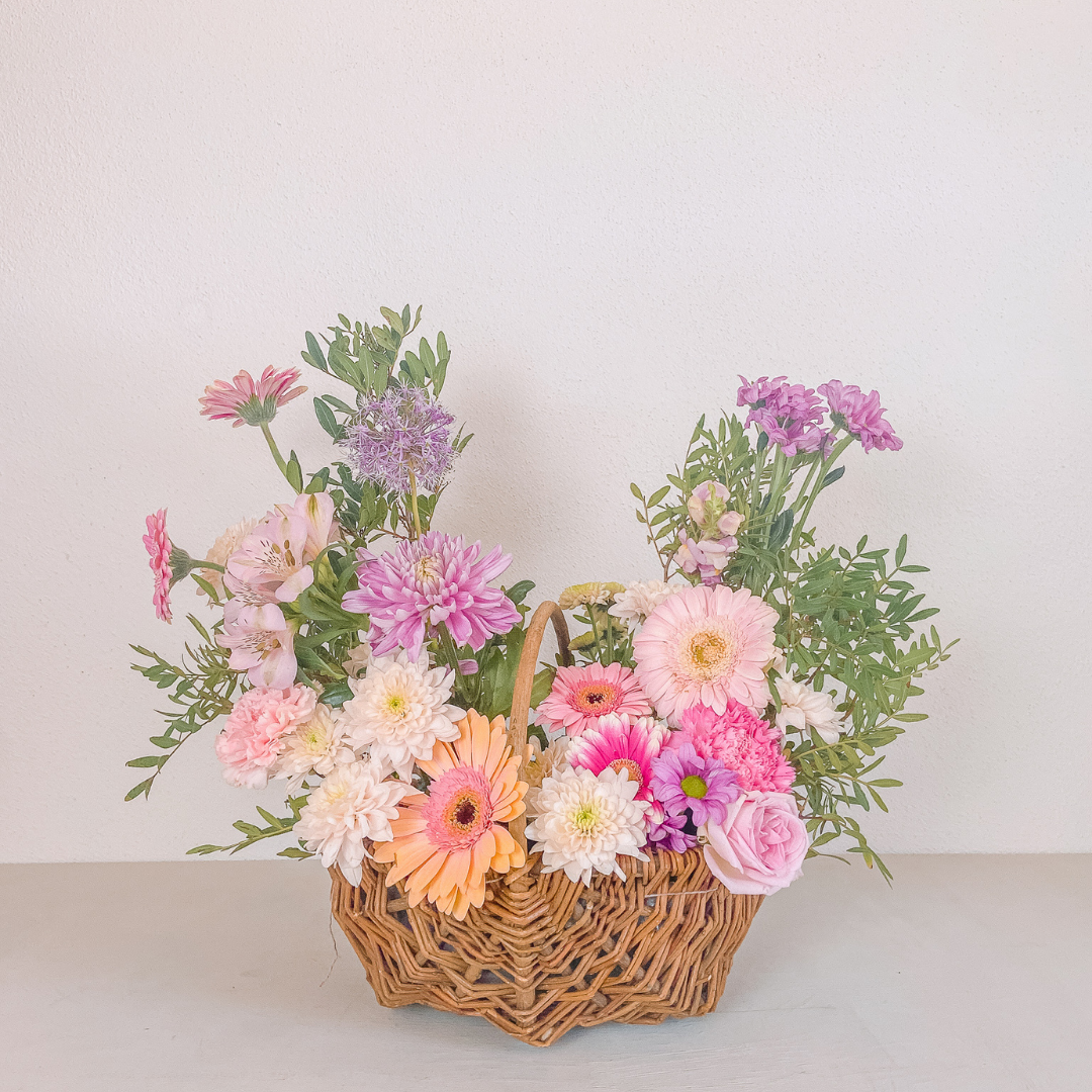Blumen im Korb – Flower Busket DIY
